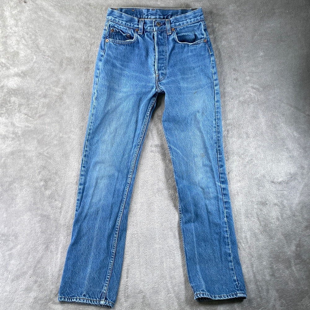 Vintage Levis 501 Jeans Men 29x32 (Fits 26x30) Blue Button Fly Denim USA 70s 80s